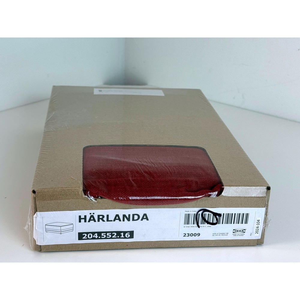 IKEA Harlanda Ottoman w/ Storage Cover Ljungen Light Red 204.552.16 New